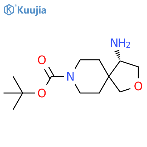 tert-Butyl (S)-4-amino-2-oxa-8-azaspiro[4.5]decane-8-carboxylate structure