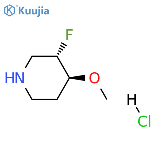 (3S,4S)-3-fluoro-4-methoxypiperidine hydrochloride structure