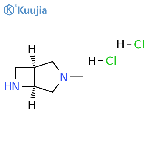 (1S,5S)-3-methyl-3,6-diazabicyclo[3.2.0]heptane;dihydrochloride structure