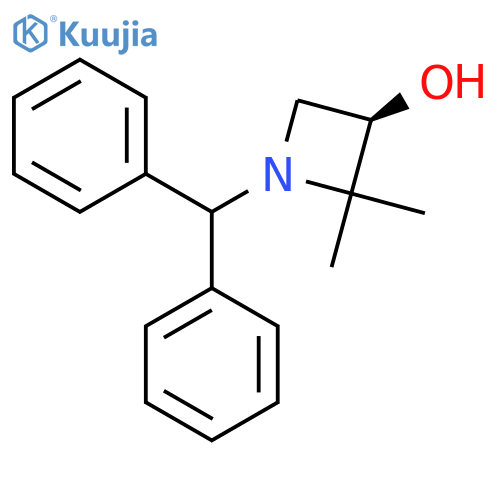 (3R)-1-benzhydryl-2,2-dimethyl-azetidin-3-ol structure