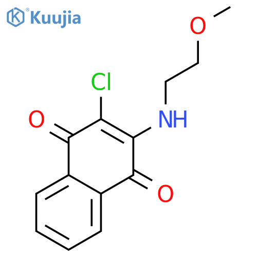 2-Chloro-3-(2-methoxyethylamino)naphthalene-1,4-dione structure
