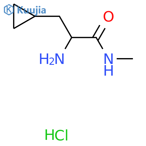 2-amino-3-cyclopropyl-N-methylpropanamide hydrochloride structure