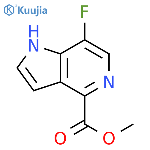 methyl 7-fluoro-1H-pyrrolo[3,2-c]pyridine-4-carboxylate structure