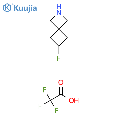 6-Fluoro-2-azaspiro[3.3]heptane; trifluoroacetic acid structure