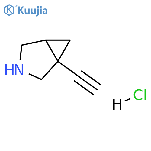 1-ethynyl-3-azabicyclo[3.1.0]hexane;hydrochloride structure