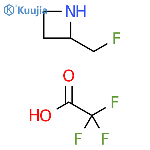 2-(fluoromethyl)azetidine;2,2,2-trifluoroacetic acid structure