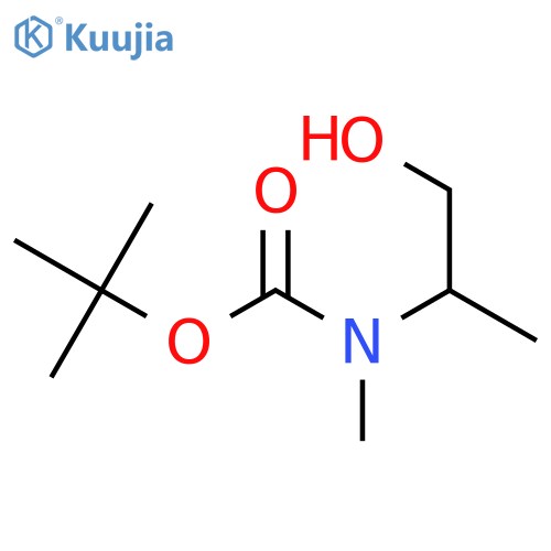 tert-butyl N-(1-hydroxypropan-2-yl)-N-methylcarbamate structure