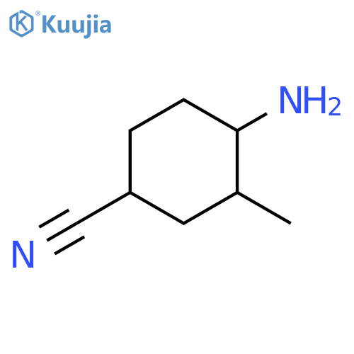 4-amino-3-methyl-cyclohexanecarbonitrile structure