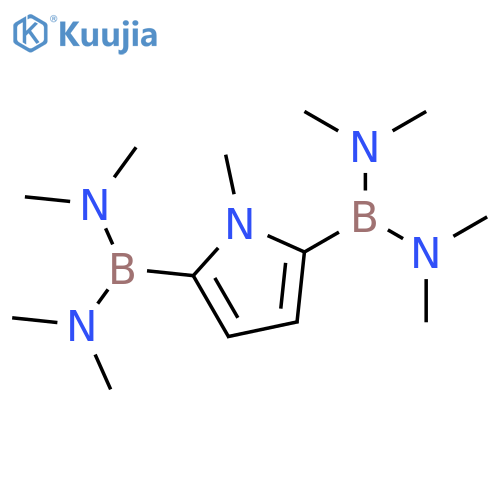 Boranediamine,1,1'-(1-methyl-1H-pyrrole-2,5-diyl)bis[N,N,N',N'-tetramethyl- structure