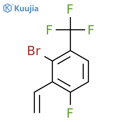 2-Bromo-4-fluoro-1-(trifluoromethyl)-3-vinylbenzene structure