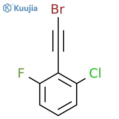2-(2-Bromoethynyl)-1-chloro-3-fluorobenzene structure