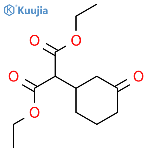 1,3-diethyl 2-(3-oxocyclohexyl)propanedioate structure