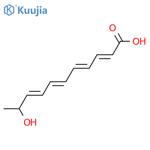 10-Hydroxy-2,4,6,8-undecatetraenoic acid; (2E,4E,6E,8E,10ξ)-form structure