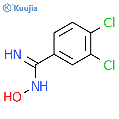 3,4-dichloro-N'-hydroxybenzene-1-carboximidamide structure