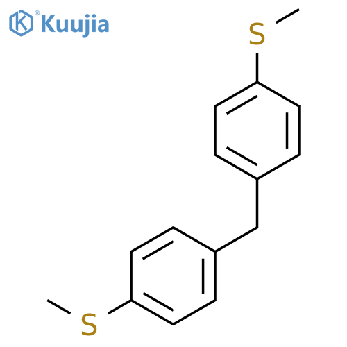 Benzene, 1,1'-methylenebis[4-(methylthio)- structure