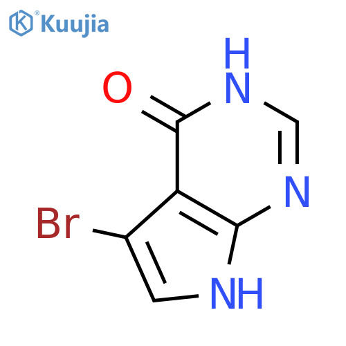 5-Bromo-3,7-dihydro-4h-pyrrolo2,3-dpyrimidin-4-one structure