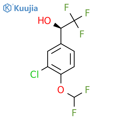 (1R)-1-3-chloro-4-(difluoromethoxy)phenyl-2,2,2-trifluoroethan-1-ol structure