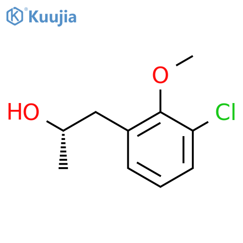 (2S)-1-(3-chloro-2-methoxyphenyl)propan-2-ol structure