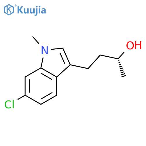 (2R)-4-(6-chloro-1-methyl-1H-indol-3-yl)butan-2-ol structure