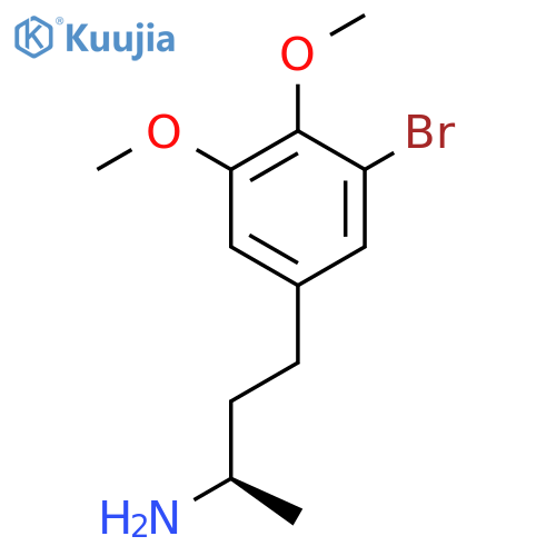 (2R)-4-(3-bromo-4,5-dimethoxyphenyl)butan-2-amine structure