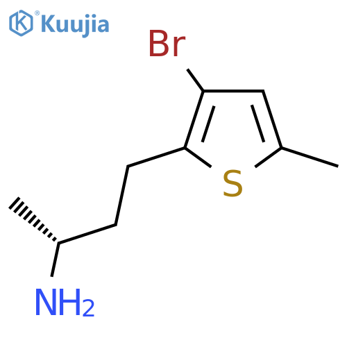 (2R)-4-(3-bromo-5-methylthiophen-2-yl)butan-2-amine structure