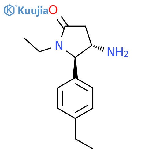 4-Amino-1-ethyl-5-(4-ethylphenyl)pyrrolidin-2-one structure