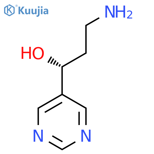 (1R)-3-amino-1-(pyrimidin-5-yl)propan-1-ol structure