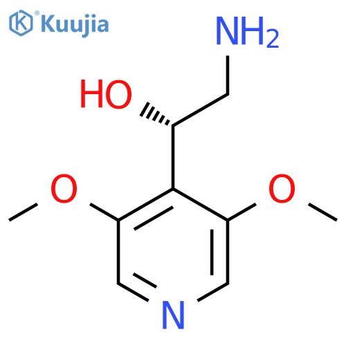 (1S)-2-amino-1-(3,5-dimethoxypyridin-4-yl)ethan-1-ol structure