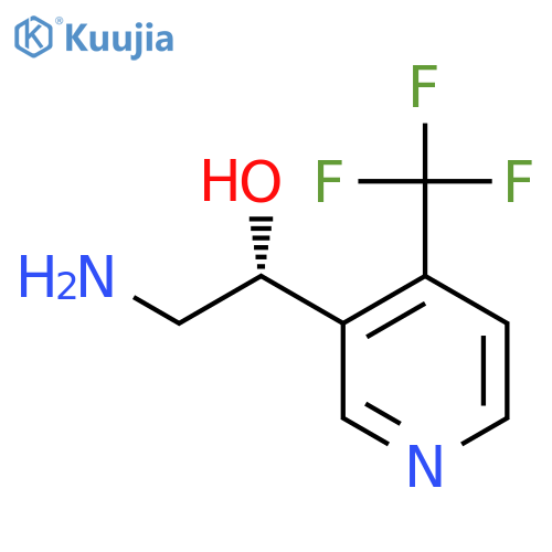 (1R)-2-amino-1-4-(trifluoromethyl)pyridin-3-ylethan-1-ol structure