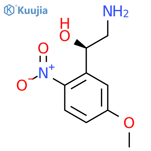 (1R)-2-amino-1-(5-methoxy-2-nitrophenyl)ethan-1-ol structure