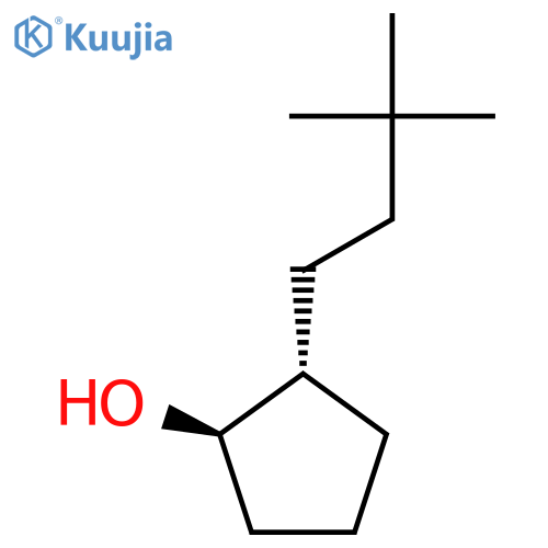 rac-(1R,2S)-2-(3,3-dimethylbutyl)cyclopentan-1-ol structure