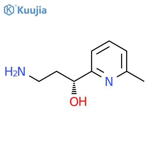 (1R)-3-amino-1-(6-methylpyridin-2-yl)propan-1-ol structure