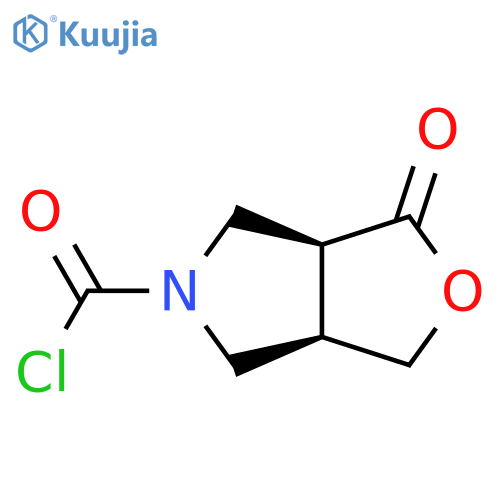 1-oxo-hexahydro-1H-furo3,4-cpyrrole-5-carbonyl chloride structure