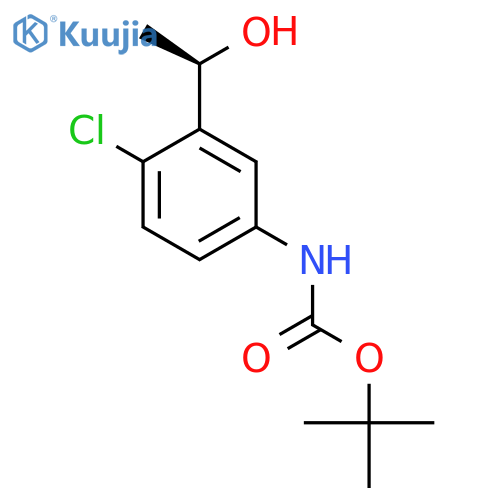 tert-butyl N-{4-chloro-3-(1R)-1-hydroxyethylphenyl}carbamate structure