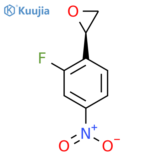 (2R)-2-(2-fluoro-4-nitrophenyl)oxirane structure
