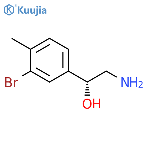 (1R)-2-amino-1-(3-bromo-4-methylphenyl)ethan-1-ol structure