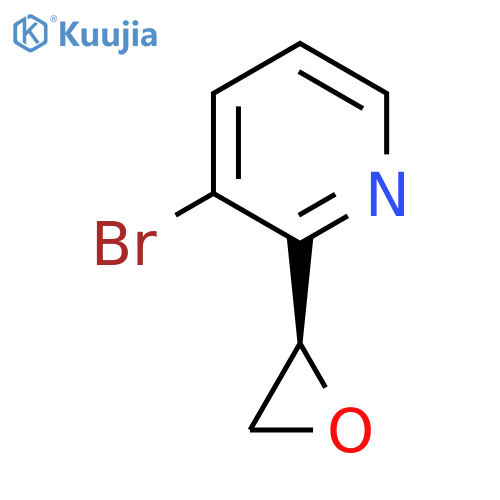 3-bromo-2-(2R)-oxiran-2-ylpyridine structure