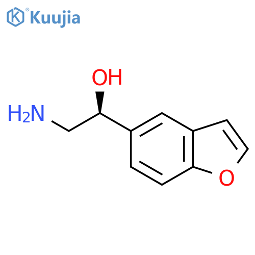 (1S)-2-amino-1-(1-benzofuran-5-yl)ethan-1-ol structure