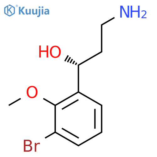 (1R)-3-amino-1-(3-bromo-2-methoxyphenyl)propan-1-ol structure
