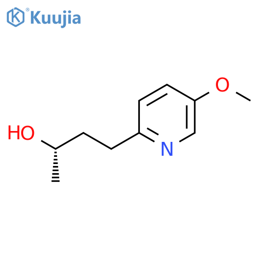 (2S)-4-(5-methoxypyridin-2-yl)butan-2-ol structure