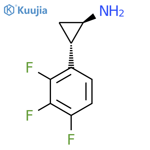 rac-(1R,2S)-2-(2,3,4-trifluorophenyl)cyclopropan-1-amine structure
