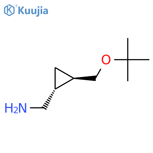 rac-(1R,2R)-2-(tert-butoxy)methylcyclopropylmethanamine structure