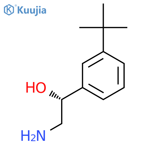 (1R)-2-amino-1-(3-tert-butylphenyl)ethan-1-ol structure
