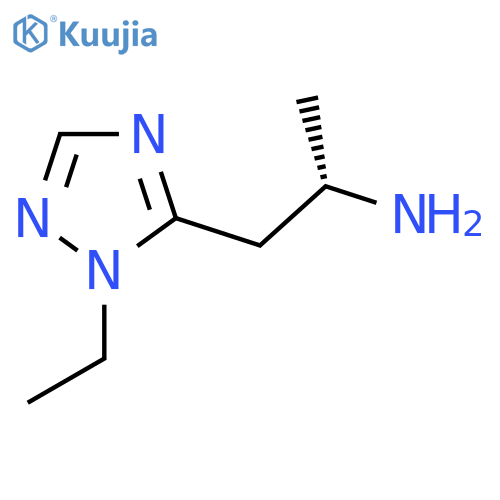 (2S)-1-(1-ethyl-1H-1,2,4-triazol-5-yl)propan-2-amine structure