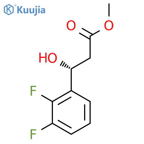 methyl (3R)-3-(2,3-difluorophenyl)-3-hydroxypropanoate structure