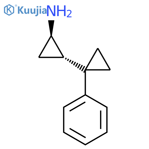 rac-(1R,2S)-2-(1-phenylcyclopropyl)cyclopropan-1-amine structure