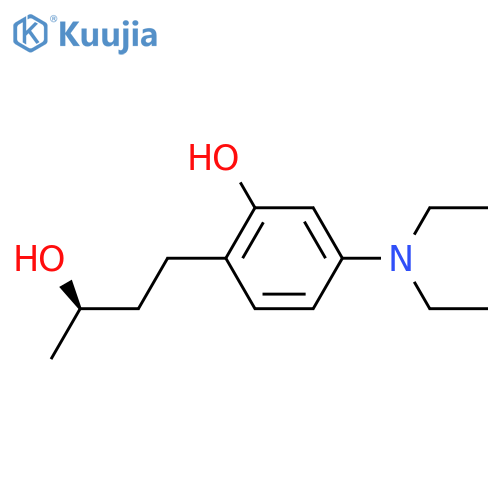 5-(diethylamino)-2-(3R)-3-hydroxybutylphenol structure