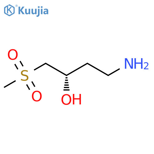 (2S)-4-amino-1-methanesulfonylbutan-2-ol structure