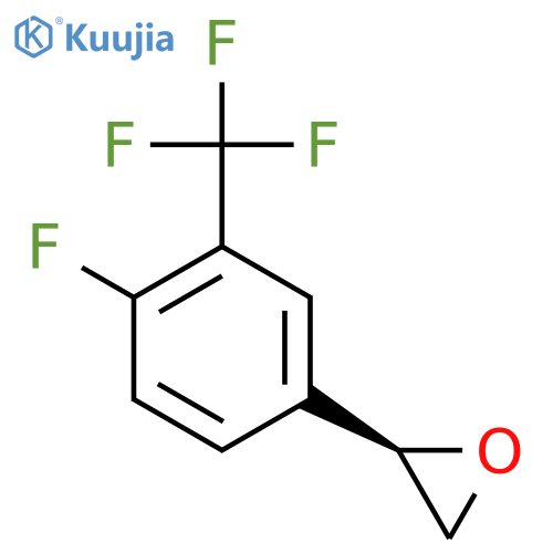 (2R)-2-4-fluoro-3-(trifluoromethyl)phenyloxirane structure