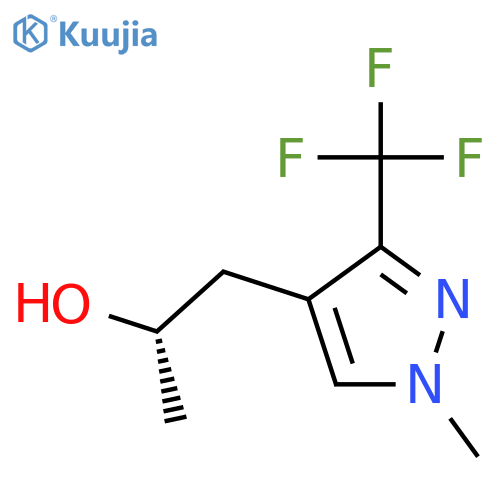 (2S)-1-1-methyl-3-(trifluoromethyl)-1H-pyrazol-4-ylpropan-2-ol structure